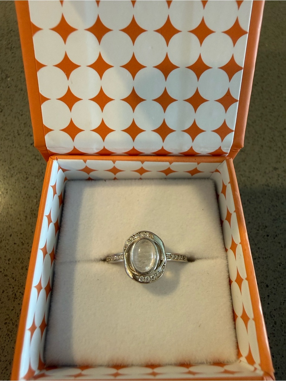 Ryze Party .925 Moonstone & Sterling Silver Ring